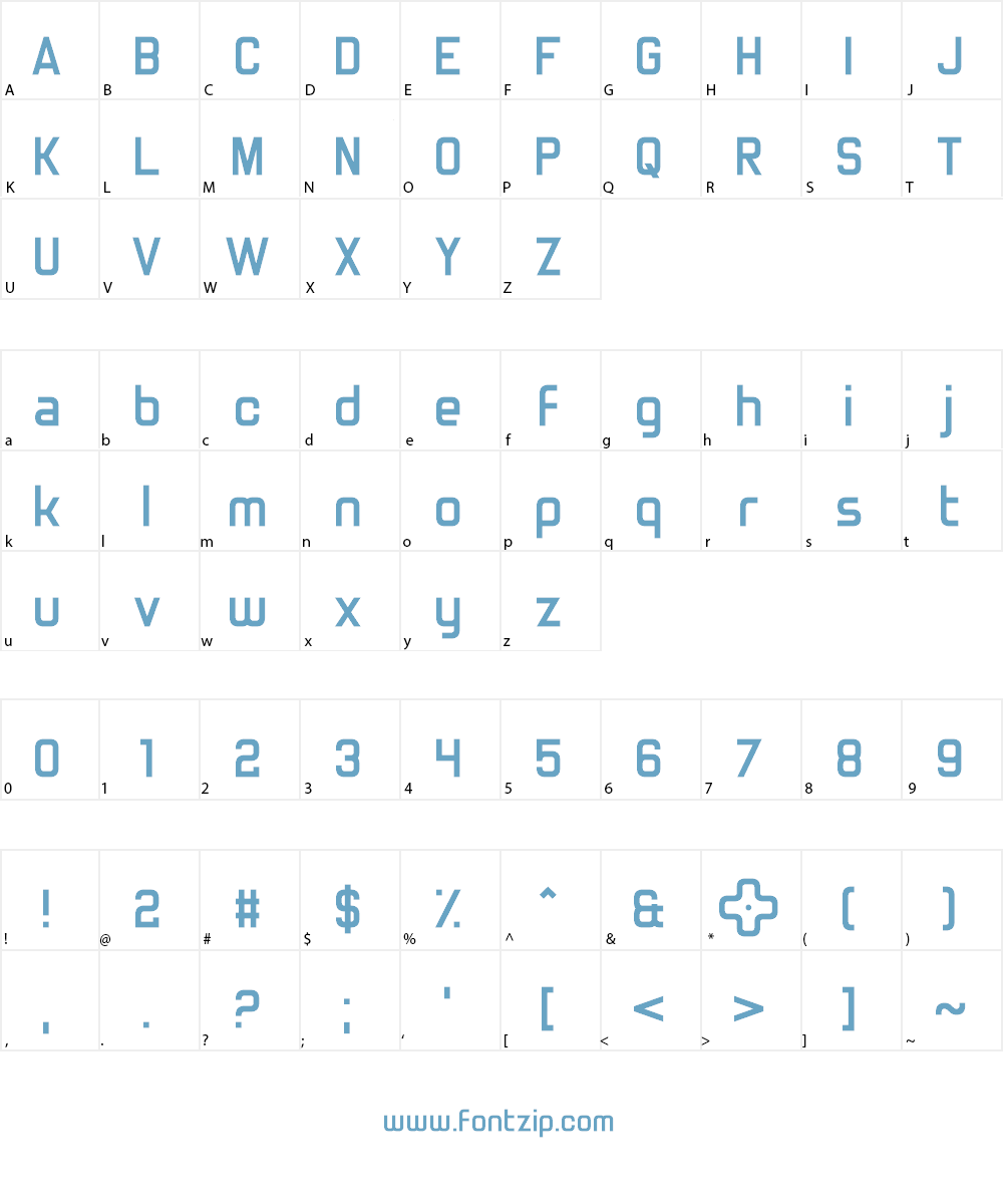 Truly Madly Dpad Font Character
